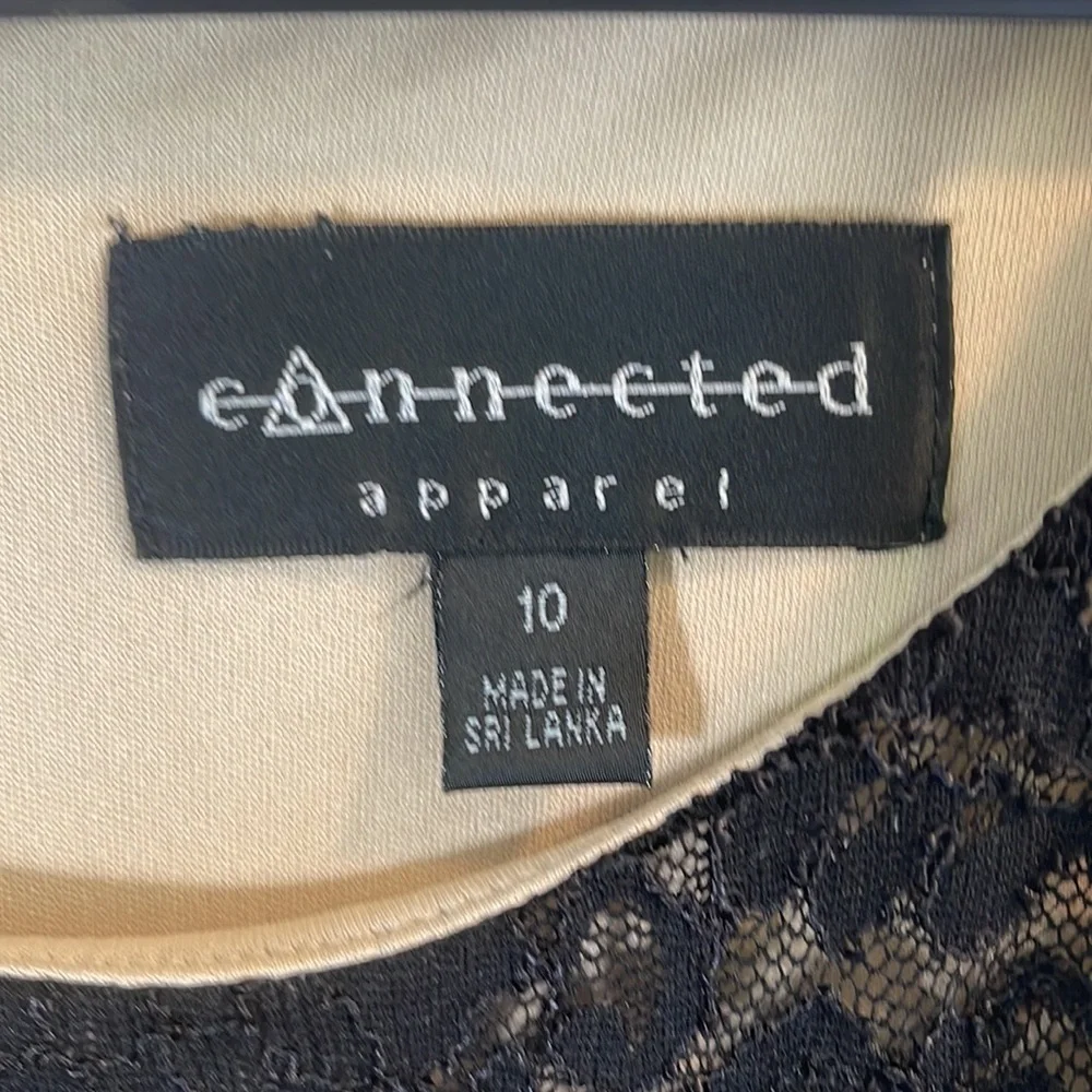 Connected women’s black sleeveless dress - Picture 5 of 10